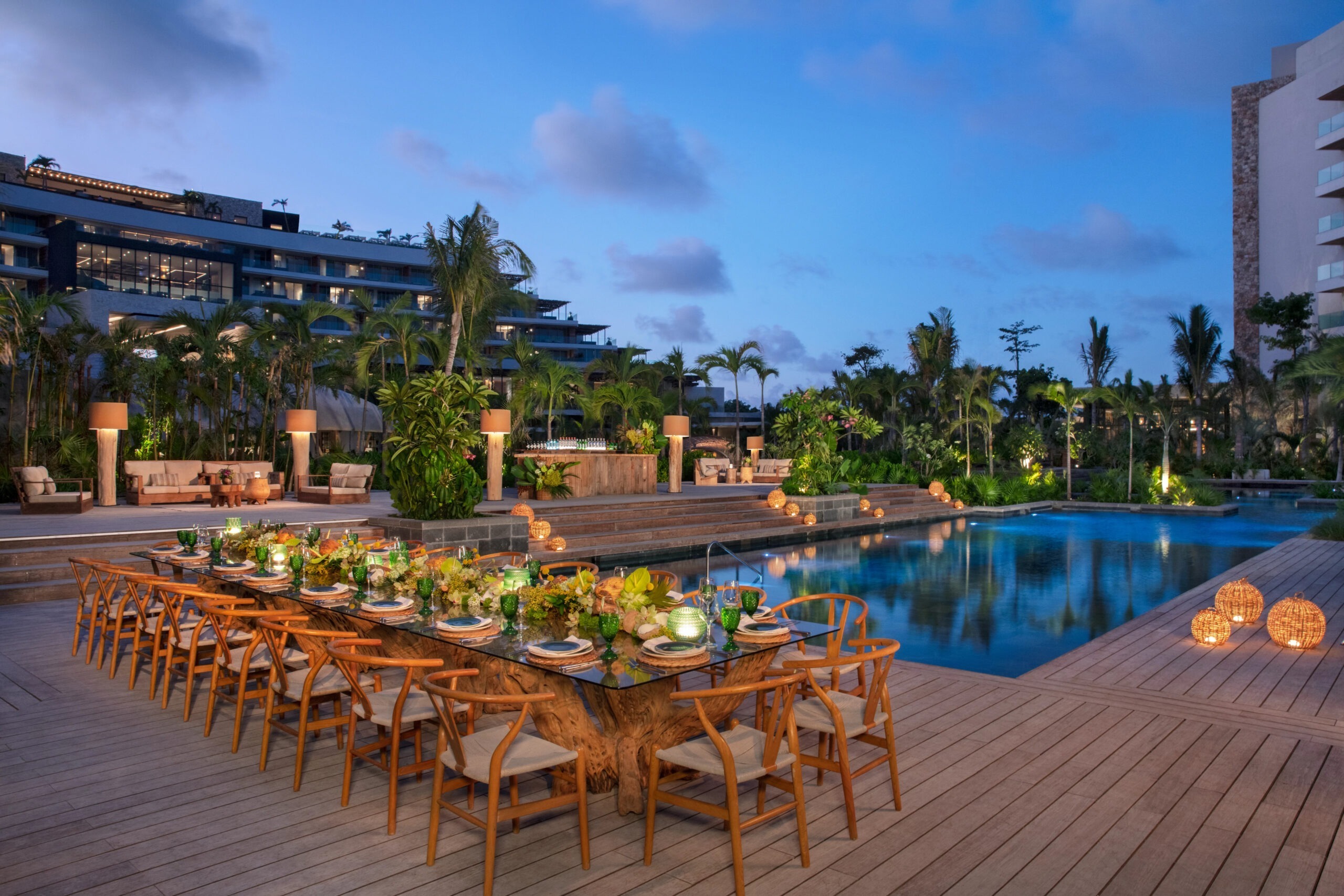 Secrets Moxche wedding set up