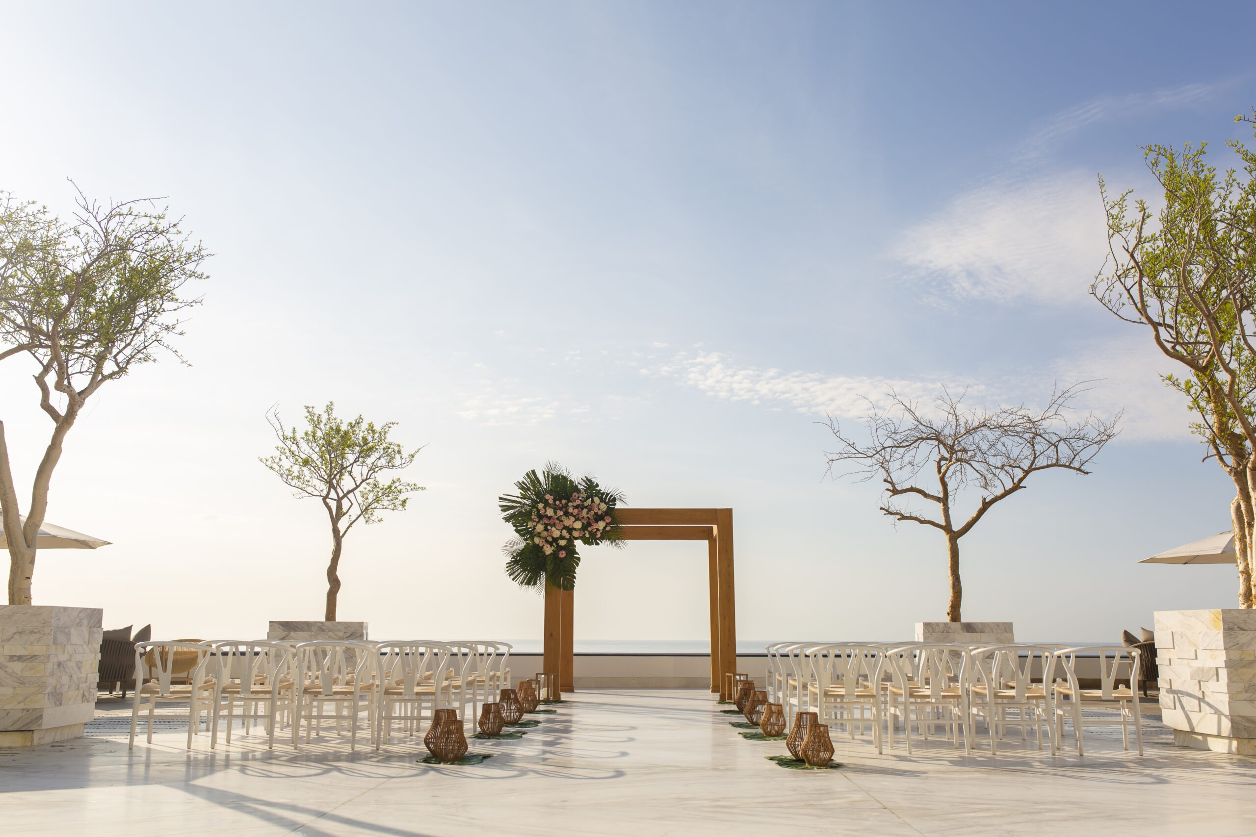 Le Blanc Wedding terrace