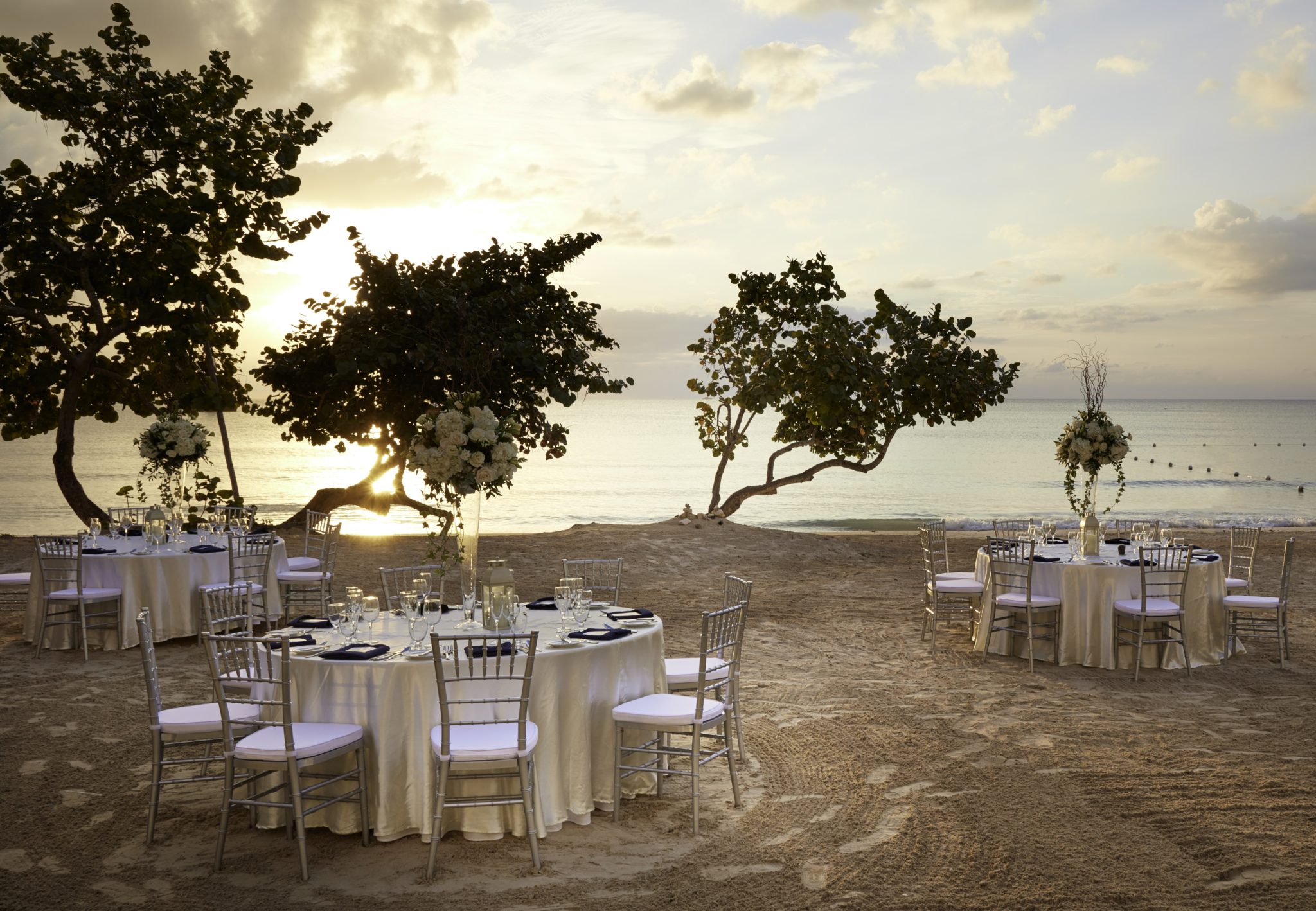 Beach Wedding Reception Jamaica Azul Beach Negril Jamaica Top Wedding Destination