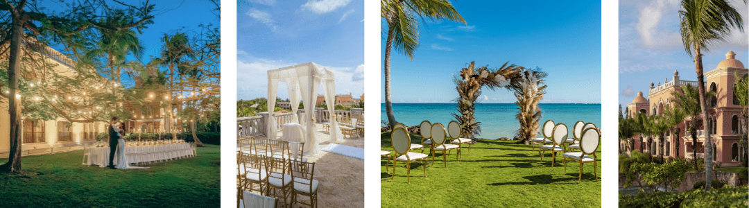 Sanctuary Cap Cana wedding collage