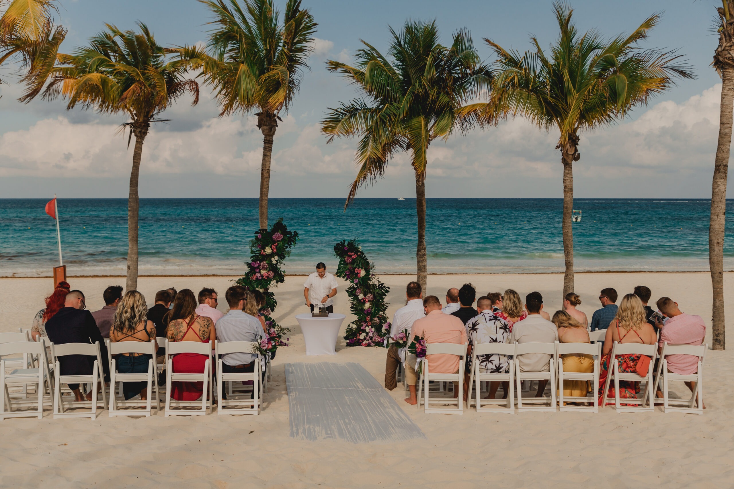 Ashley and Jake wedding on beach