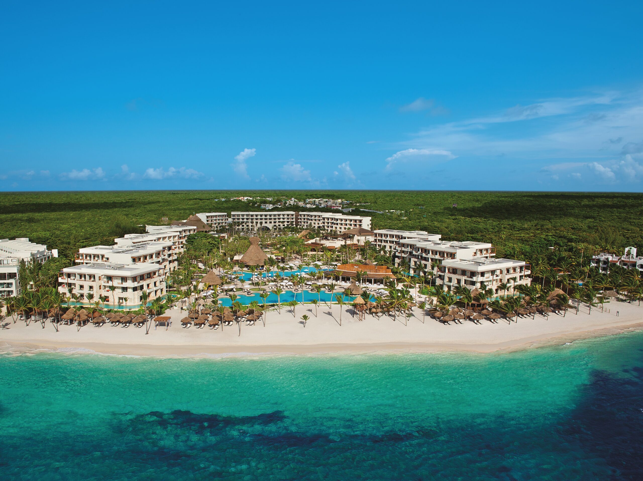 SEARM-EXT-Aerial1-2A-CB Secrets Akumal Resort aeriel view