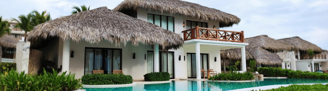 An upgraded room in a destination wedding room block featuring an ocean front plunge pool
