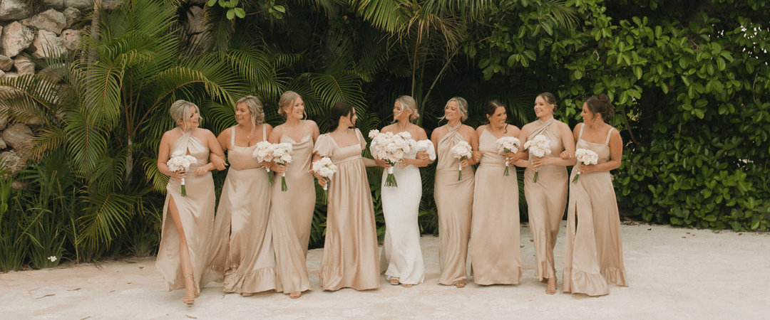 Destination wedding bride and bridesmaids travel costs